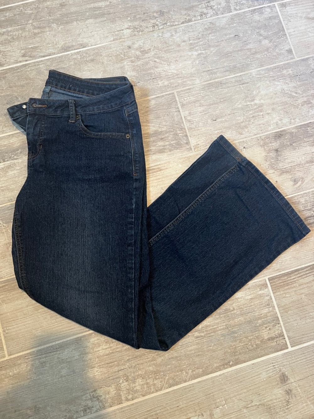 Natural Reflections Women’s Classic Dark Wash Straight Leg Jeans Sz 10